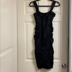 Black Silk Betsey Johnson Strap Dress
